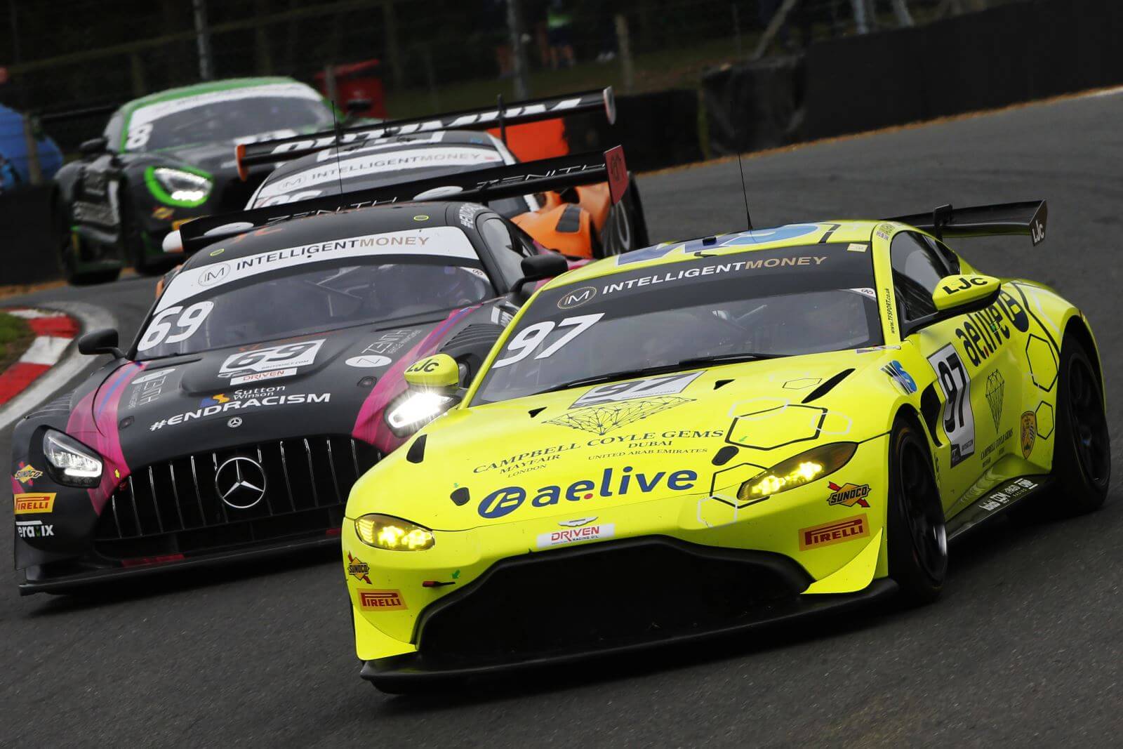 Bumper 38car entry assembled for Intelligent Money British GT's